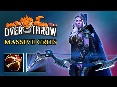 DROW RANGER FULL CRIT 2000 DAMAGE CRITS (Overthrow 3.0) - Dota 2