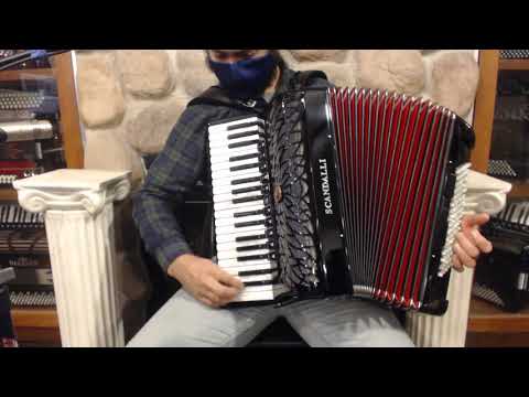 SCANAIRIHBK - Black Scandalli Air I Piano Accordion LMMH 37 96 $5499