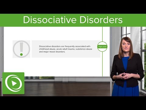 Dissociative Disorders: Definitions & Types – Psychiatry | Lecturio