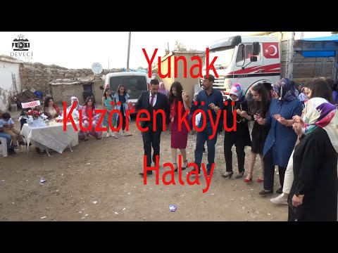 Yunak Kuzören köyü düğünleri Halay