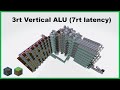 3rt Vertical Redstone ALU Showcase! - Minecraft Bedrock