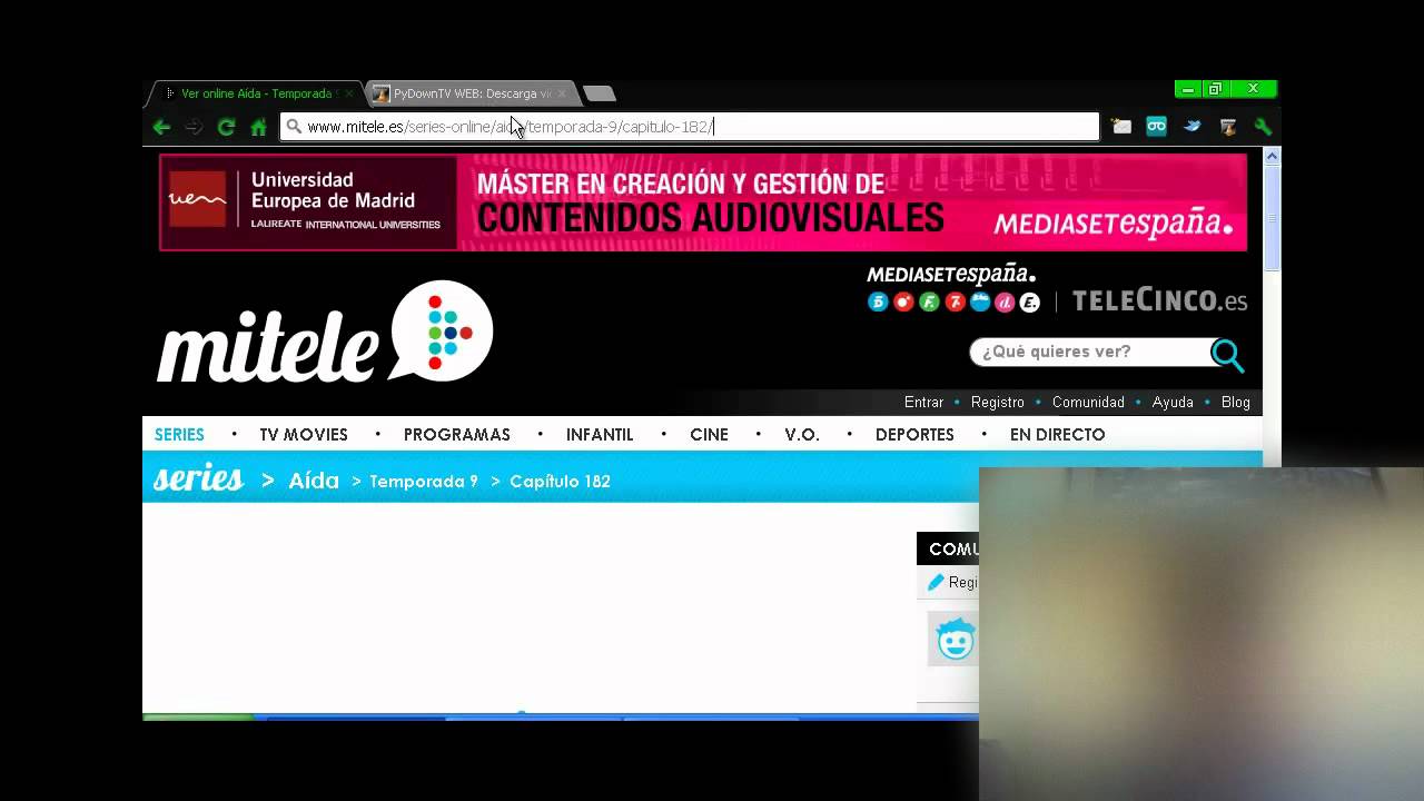 Watch tutorial como descargar videos de mitele,antena 3,tve,etc Now tutorial como descargar videos de mitele,antena 3,tve,etc
