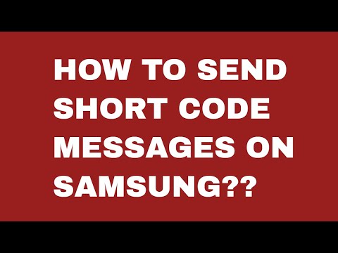 How To Send Short Code Message On Android 8 0