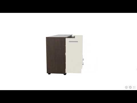 Комод Венге темный + Дуб молочный Эверест 130х38х73 см - фото 1 - id-p1086830340