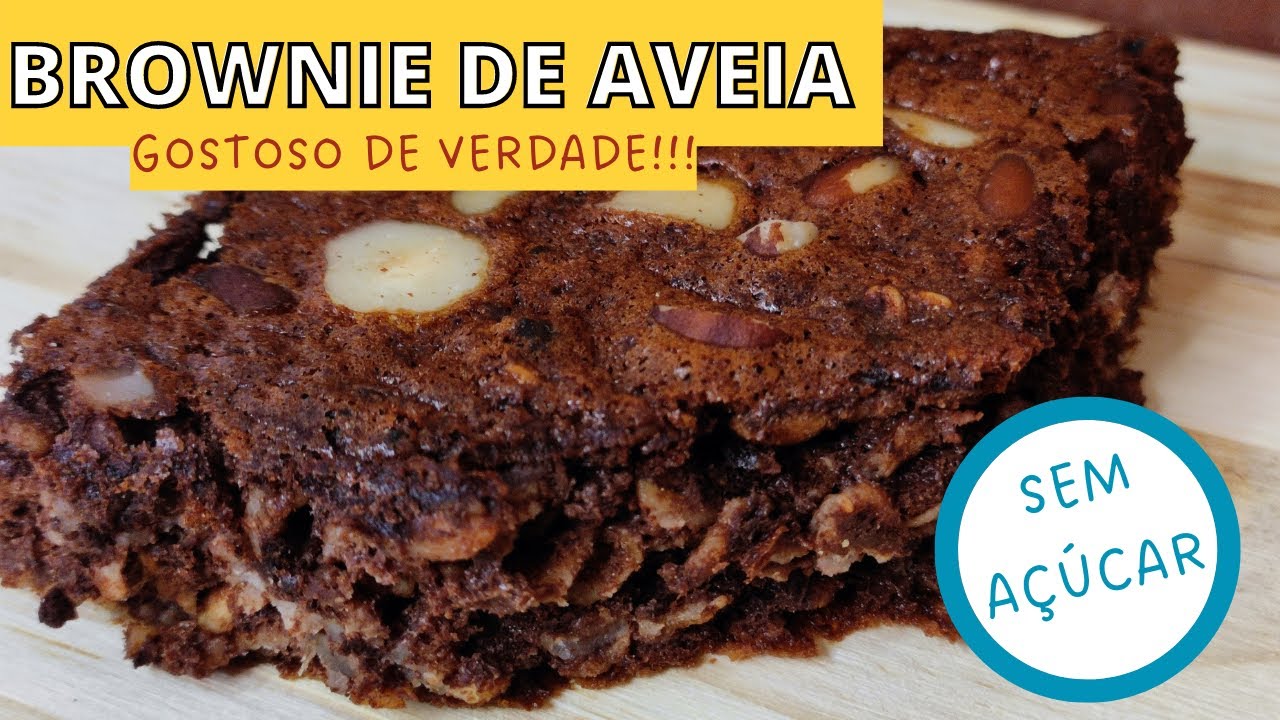 Brownie de aveia [sem açúcar]
