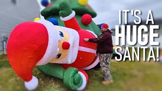 HUGE Inflatable Santa Claus! | GR8FUN Giant Christmas inflatable review!
