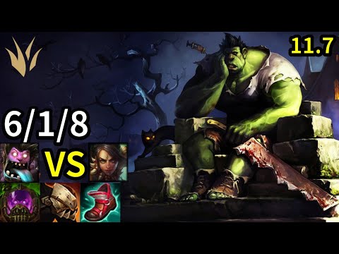 Dr. Mundo Jungle vs Nidalee - KR Master | Patch 11.7