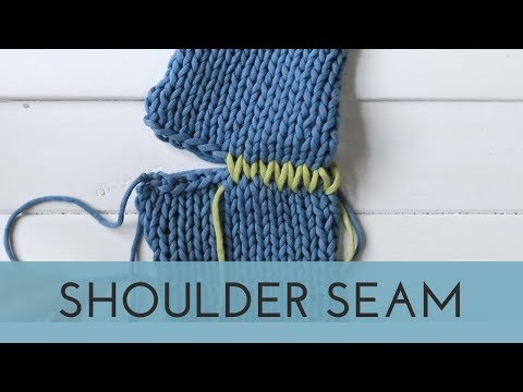 Shoulder Seam - Bind off Edge Knit Seam