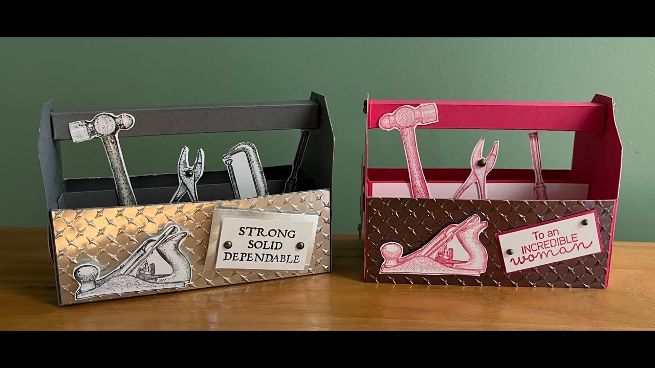 How to make a toolbox with cardstock