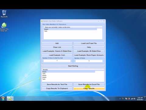 Random Dice Roller Software