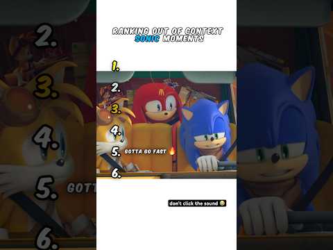 Ranking Sonic Mentality Moments 😭