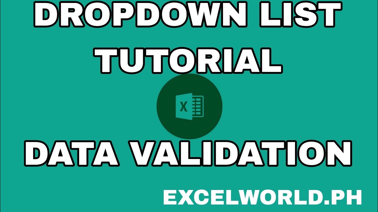Dropdown List In Excel (Data Validation) Tagalog