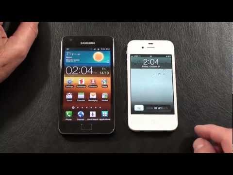 Samsung Galaxy S II vs Apple iPhone 4S Part 2 "AT&T Face Off:"