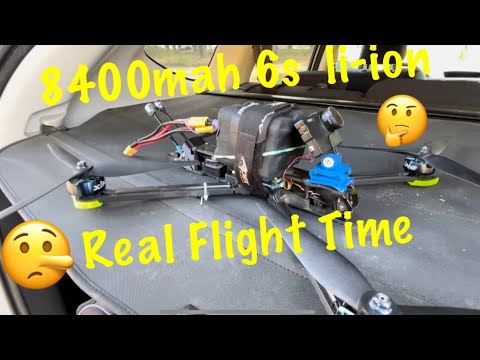 iFlight Nazgul XL 10 V6  8400mah 6s Li-ion True Flight Time | No Fish 🐠 Tales 1835gr AUW