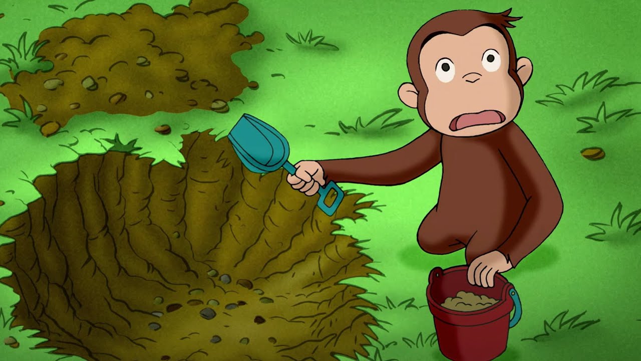 Cavando Bem Profundo 🐵 George, o Curioso 🐵 Desenhos Animados