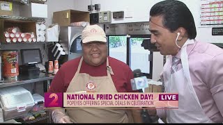 National Fried Chicken Day brings us to Popeyes Louisiana Kitchen National Fried Chicken Day brings us to Popeyes Louisiana Kitchen