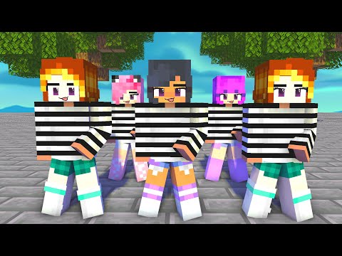 GASOLINA PRISON APHMAU FRIENDS ZOEY, MI AND KC - MINECRAFT ANIMATION #shorts