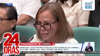 Download lagu Pagkamatay ni dating DPWH Usec. Catalina Cabral (Dec. 19, 2025) | 24 Oras mp3