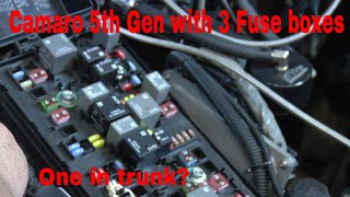 5th Gen Camaro has 3 fuse box locations