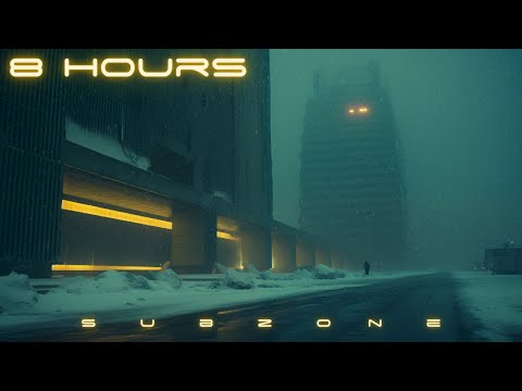 SUBZONE [8 HOURS]: Blade Runner Ambience | Winter Cyberpunk Soundscape for Deep Rest & Focus