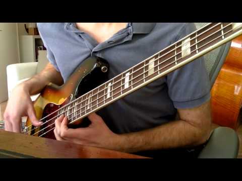 The Chicken - Jaco Pastorius complete bassline (Aurex Jazz 82) PART 1/3