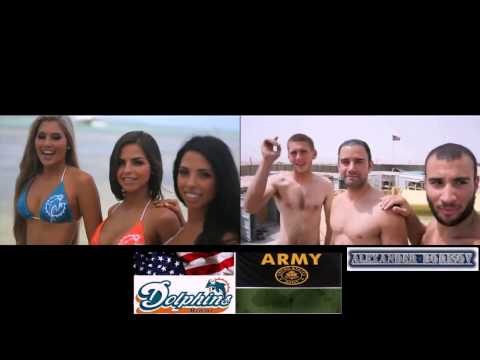 Call Me Maybe  Miami Dolphins Cheerleaders vs US Military