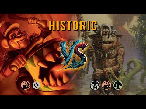 MTG Historic - Mono Red Aggro by CunicoliGoblin VS Jund Midrange by Ulmiat