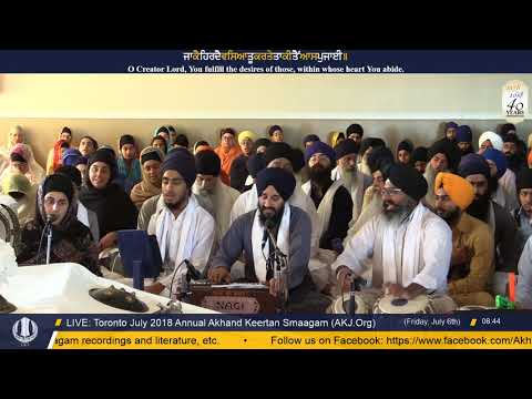 074 Toronto July 2018 - Friday Morning - Bhai Jagjit Singh Jee Melbourne