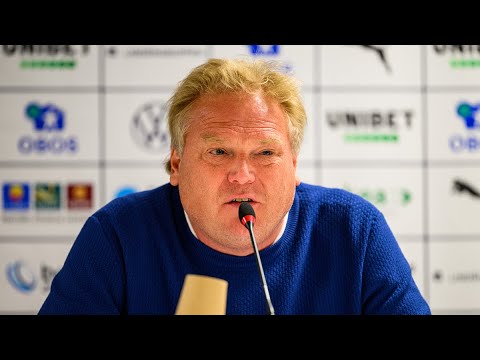 Presskonferens efter Degerfors IF – HIF
