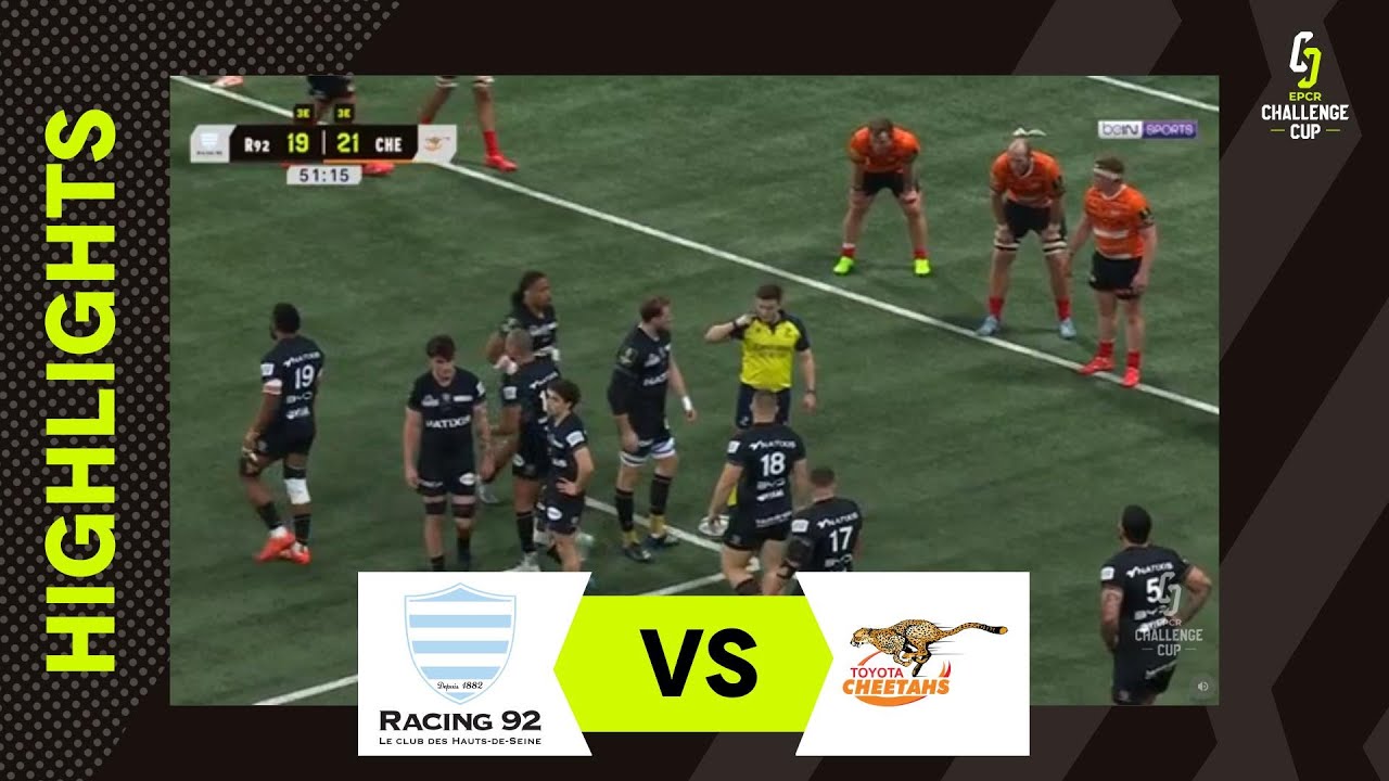 Temps Forts - Racing 92 v Toyota Cheetahs | EPCR Challenge Cup 2025/26