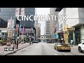 Driving Downtown - Cincinnati Ohio 4K HDR - USA