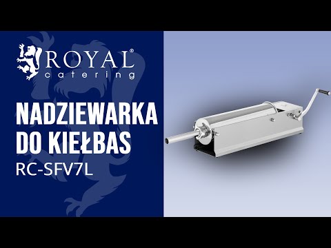 Video - Nadziewarka do kiełbas - 7 litrów - pozioma