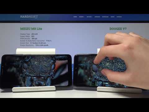 Display Comprison MEIZU M8 Lite vs DOOGEE Y7 | Contrast | Color Saturation