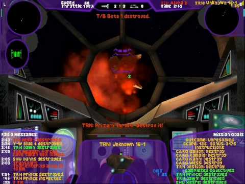 Playthrough of TIE Fighter Total Conversion Battle 1 Mission 3 - Counter Attack