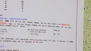 classification of soil using AASHTO and USCS