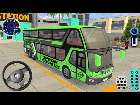 New Offroad Coach Bus Driving 2025 - Real Uphill Bus Driver 3D Simulator  Android Gameplay