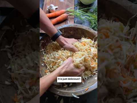 Homemade Curtido Sauerkraut (recipe in description ✨)