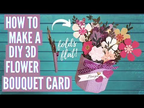 3D Pop-up Flower Bouquet Card