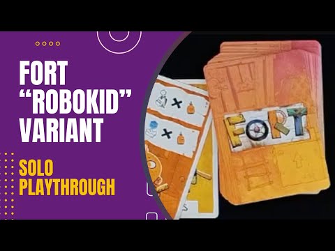 Fort Board Game - "Robokid" Solo Mode Full Playthrough | DaniCha