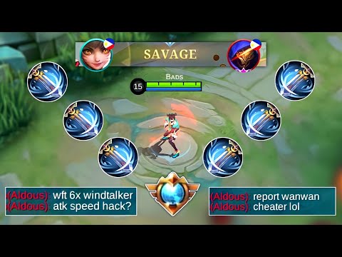 WANWAN 6X WINDTALKER BUILD ( ATTACK SPEED HACK )