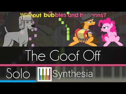 The Goof Off - |ANIMATED SOLO PIANO TUTORIAL w/LYRICS| -- Synthesia HD