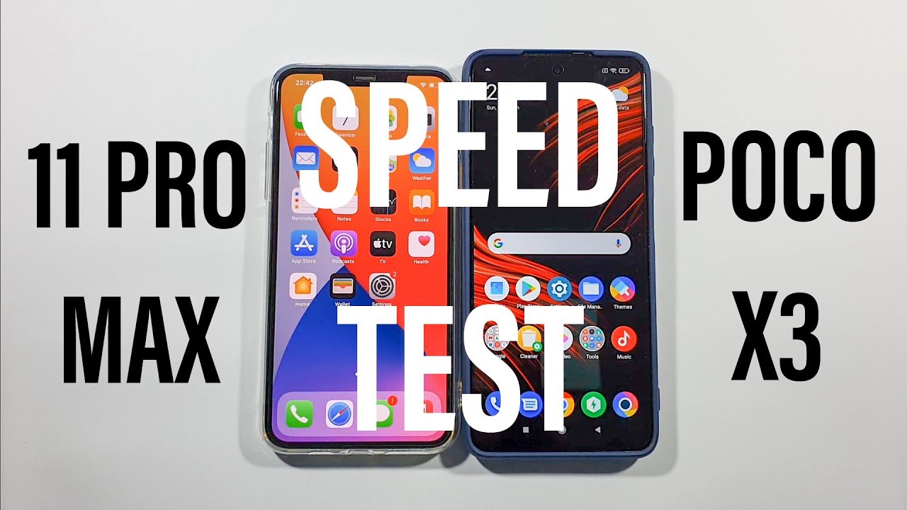 Xiaomi Poco X3 vs Iphone 11 Pro Max Comparison Speed Test