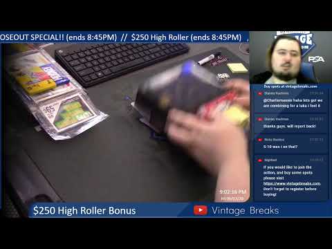 Vintage Breaks Live Stream 6-12-2020 VB North Happy Hour Friday!