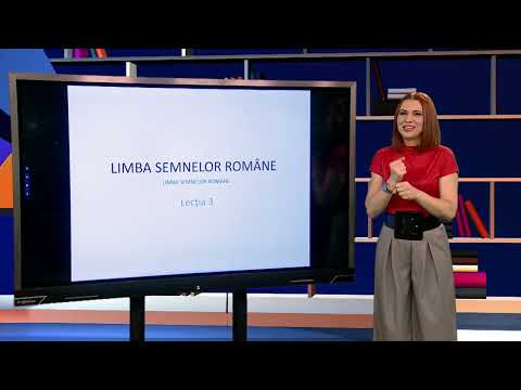 TeleŞcoala: Limba semnelor române – lecţia 3 (@TVR2)