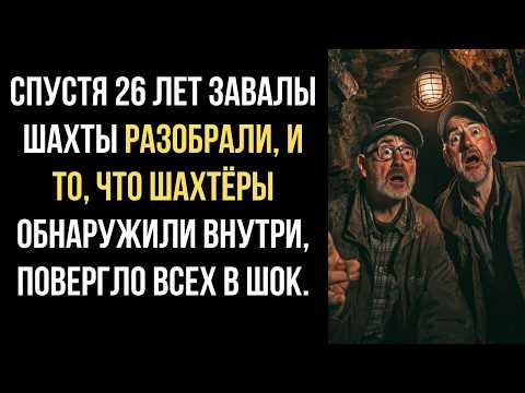 через 25 лет послє обрушения шахту наконец разкопалию. то что шахтеры обнаружили внутри, не...