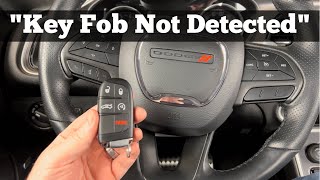 2015 - 2023 Dodge Challenger Key Fob Not Detected - How To Start With Dead, Bad Or Broken Key Fob