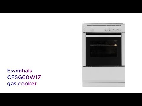 Essentials CFSG60W17 60 cm Gas Cooker - White | Product Overview | Currys PC World