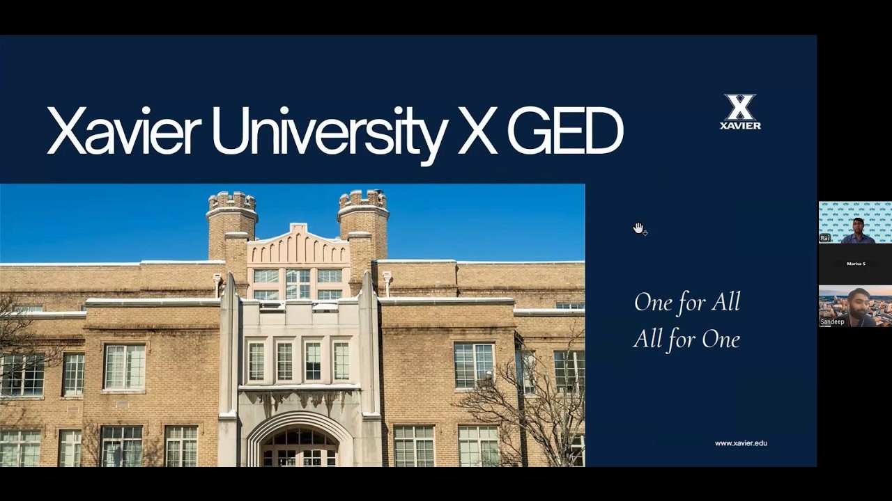 Study in the USA with the GED | Xavier University Webinar for International Students