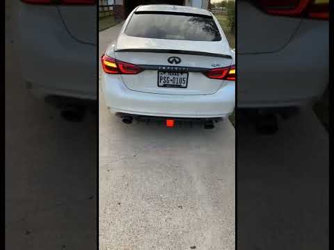 Q50 3" MBRP exhaust & plm lower down pipes cold start