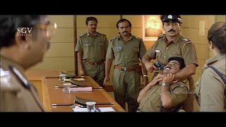 Devaraj Super Argues in Commissioner Office | Malashree | Vajramuni | Circle Inspector Best Scene